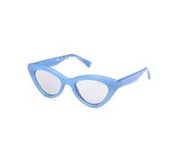 Guess Unisex GU00137 84A Lunettes de soleil Injecté Bleu clair Fumée Cat Eye Normale