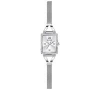 GUESS US Montre analogique en Maille argentée pour Femme, Argenté, Taille Unique pour Tous, GW0400L1-AMZUK