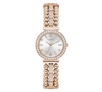 GUESS US Montre analogique pour Femme en Or Rose et Strass, Ton Or Rose/argenté, Taille Unique, GW0401L3-AMZUK