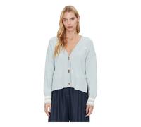 Guess - V-neck Cropped Cardigan - Femme - Pulls - Bleu - Taille: 42 FR