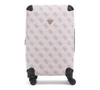 GUESS Valise 22 in 8-Wheeler Dark Taupe Logo écru