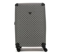 GUESS Valise noir gris pour femme et homme - Wilder 28 IN 8-WHEELER L Black Logo 281402
