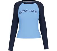 Guess Varsity Raglan Long Sleeve Top Bleu Multi 8 (XS) Female