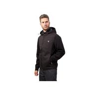 GUESS Veste de sport avec capuche, imperméable, couleur noire, fermeture éclair, Noir , M