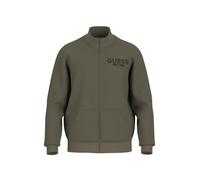 GUESS Veste de survêtement olive / noir, Taille L