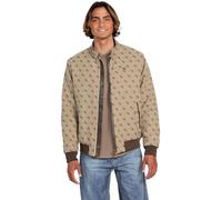 GUESS Veste jacquard monogramme, Sable 4 g Logo Combo, Large