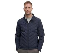 Guess Veste matelassée avec poches latérales et fermeture à glissière, col coréen avec bouton et mini logo sur le bras., bleu, L