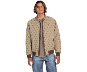 GUESS Veste monogramme pour homme, Sable 4 g Logo Combo, Medium