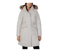 Guess - Veste zippée à capuche et à manches longues avec poches avant - Femme - Vestes - Beige - Taille: 46 FR