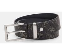 GUESS Vezzola Ceinture en Cuir, Noir foncé, Taille Unique Homme