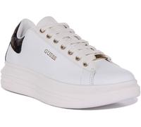 GUESS Vibo Baskets À Semelle Épaisse Femmes Mode Casual Blanches/Marron EU 36-42