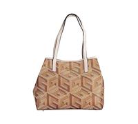 GUESS Vikky Tote, Bag Women, Logo Taupe, Taille Unique