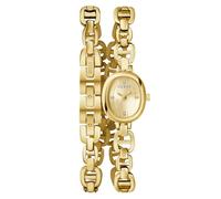 Guess Vivian GW0940L2 Montre pour Femme avec Bracelet en Acier Inoxydable et Protection Contre l'eau 3 Bar Doré 21 mm