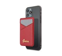 Guess Wallet Card Slot MagSafe Saffiano - Portefeuille magnétique (rouge)