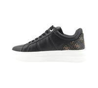 Guess - Welli Genuine Leather Baskets - Femme - Chaussures - Noir - Taille: 38 EU