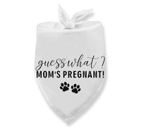 Guess What? Bandana pour chien enceinte de maman, annonce de grossesse, annonce de bébé, bandana pour chien, annonce de grossesse, révélation du sexe, écharpe pour chats et chiens de petite et moyenne