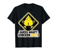 Guess What Chicken Butt Funny Chicken Humor Chicken Meme T-Shirt Graphique avec Valeur