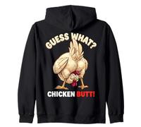 Guess What Chicken Butt Funny Chicken Men Women Kids Sweat à Capuche