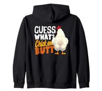 Guess What Chicken Butt Funny Retro Humour Joke Kids Sweat à Capuche