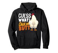 Guess What Chicken Butt Funny Retro Humour Joke Kids Sweat à Capuche