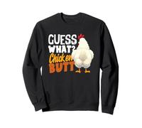 Guess What Chicken Butt Funny Retro Humour Joke Kids Sweatshirt
