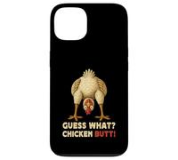 Guess What Chicken Butt Meme Funny Chicken Farmer Coque pour iPhone 13