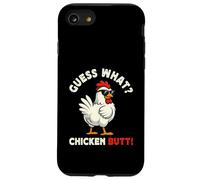 Guess What Chicken Butt Meme Funny Chicken Farmer Coque pour iPhone SE (2020) / 7/8