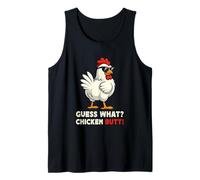 Guess What Chicken Butt Meme Funny Chicken Farmer Débardeur