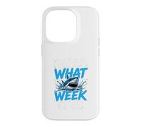 Guess What Week it is - Cool Cartoon Shark Graphic Coque pour iPhone 14 Pro