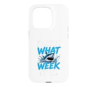 Guess What Week it is - Cool Cartoon Shark Graphic Coque pour iPhone 15 Pro