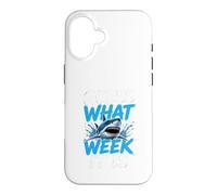 Guess What Week it is - Cool Cartoon Shark Graphic Coque pour iPhone 16