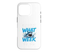 Guess What Week it is - Cool Cartoon Shark Graphic Coque pour iPhone 16 Pro