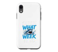 Guess What Week it is - Cool Cartoon Shark Graphic Coque pour iPhone XR