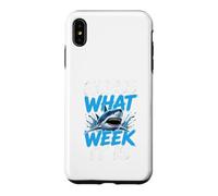 Guess What Week it is - Cool Cartoon Shark Graphic Coque pour iPhone XS Max