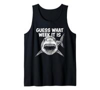 Guess What Week It is Vintage Shark Lover Shark Meme Débardeur