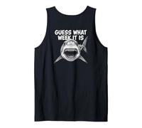 Guess What Week It is Vintage Shark Lover Shark Meme Débardeur