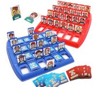 Guess Who? Board Game,Jeu de devinettes Classique,Devinez Qui est Le Personnage de Votre adversaire,Jeu portatif pour 2 Joueurs,Question Rapien devinettes en Famille