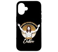 Guess Who's Back Happy Easter Parle de Jésus Funny Jesus Coque pour iPhone 16
