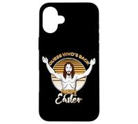 Guess Who's Back Happy Easter Parle de Jésus Funny Jesus Coque pour iPhone 16 Plus