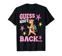Guess Whos Back to School Girafe Student Teacher Welcome T-Shirt
