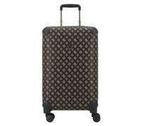 Guess Wilder 4 roulettes Trolley 64 cm avec soufflet d'extension brun