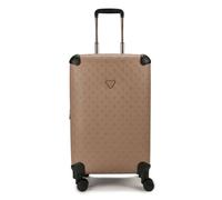 Guess Wilder 4 roulettes Trolley 64 cm avec soufflet d'extension brun