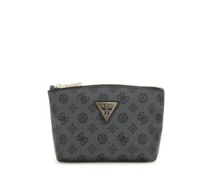 GUESS Wilder Large Top Zip Cosmetic Bag Charcoal