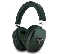 Guess Wireless Headphones Saffiano PU Leather with Metallic Triangle Logo Khaki - GUBHK1SATSA