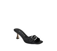 GUESS Women's DISTA Heeled Sandal, Black 002, 9.5