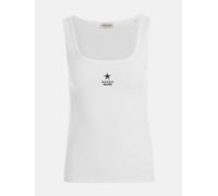 Guess Embroidered Star Tank Top Blanc Pur 8 (XS) Female