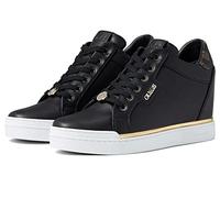 GUESS Women's Faster Sneaker, Noir, 4.5 UK
