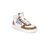 Guess Women's Footwear High VYVES Sneakers White Brown With Logo 41 EU 41
