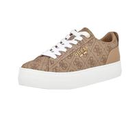 Guess Women's Genza Sneaker, Latte Multi 110, 4.5 UK