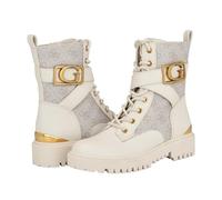 GUESS Women's Gworana Combat Boot, Dove 150, 4.5 UK